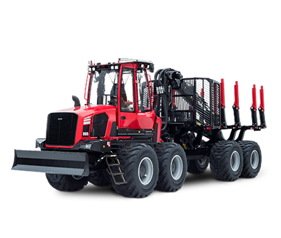 Skotare Komatsu 895 med vit bakgrund